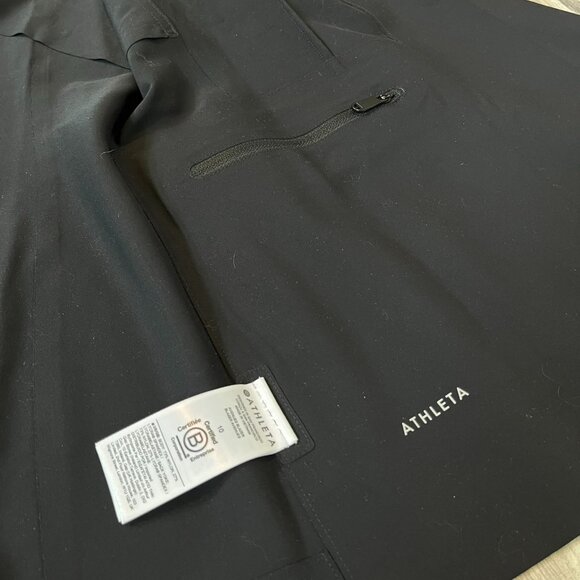 NWT! Athleta Avenue Blazer, Black Euroluxe Stretch, Size 10 - Picture 10 of 14